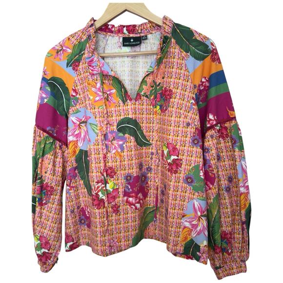 Emily Lovelock Emma Top in Multi Size XS - Picture 3 of 11